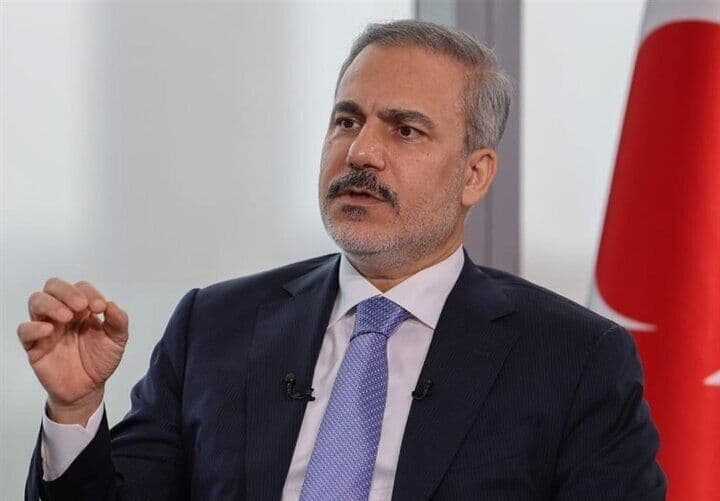 تصویر خبر: هاکان فیدان: ترکیه با هدف حمله، نیروی نظامی به خاک یک کشور دیگر اعزام نخواهد کرد