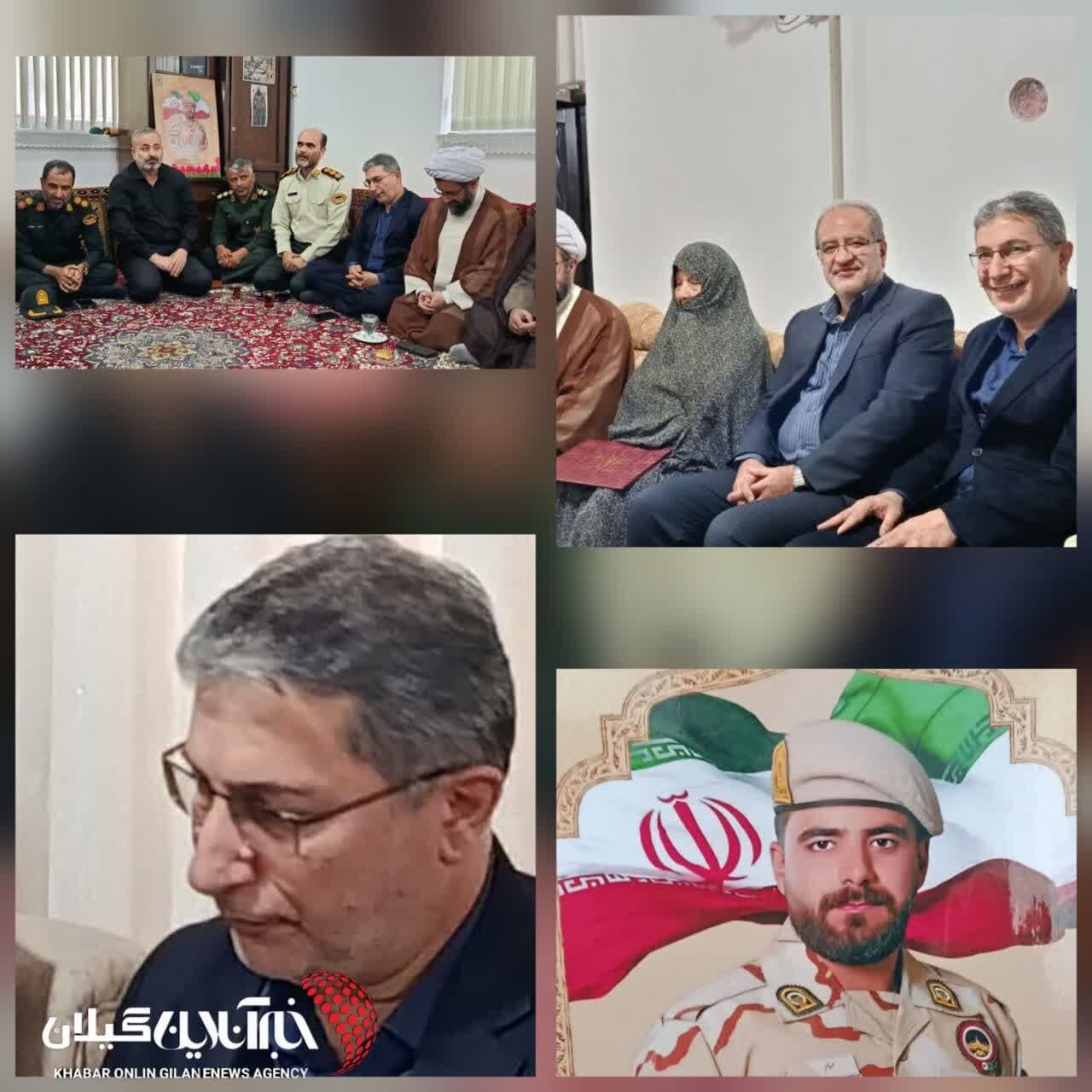 تصویر خبر: فرماندار صومعه سرا با خانواده های شهیدان میرنوری یزدانپرست و امیرحسام جوینده دیدار کرد