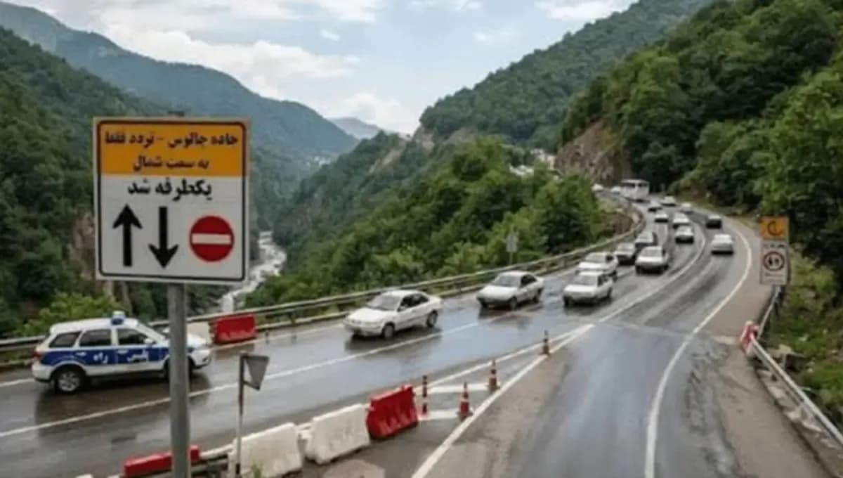 تصویر خبر: ترافیک سنگین در جاده چالوس؛ محدودیت تردد از ساعت ۱۸:۳۰ اجرا شد