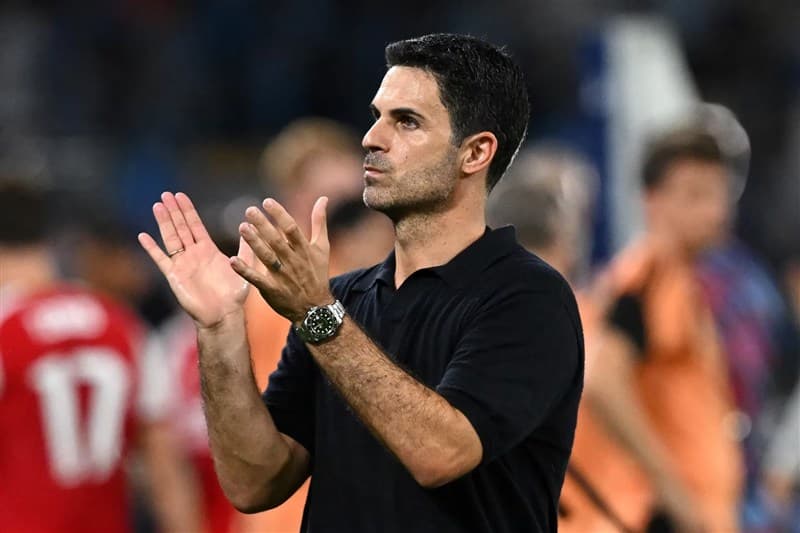 تصویر خبر: رضایت آرتتا از عملکرد آرسنال برابر ناپولی و تأکید بر لزوم گل‌های بیشتر